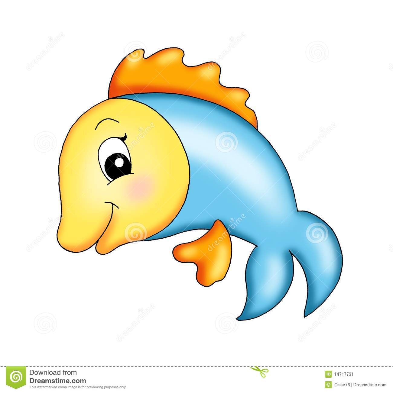 Happy Fish Clipart Happy Fish Stock Image
