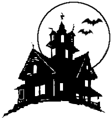 Haunted House Clip Art Black And White   Clipart Panda   Free Clipart    