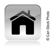 Home Web Interface Icon   Home White Transparent And Glossy