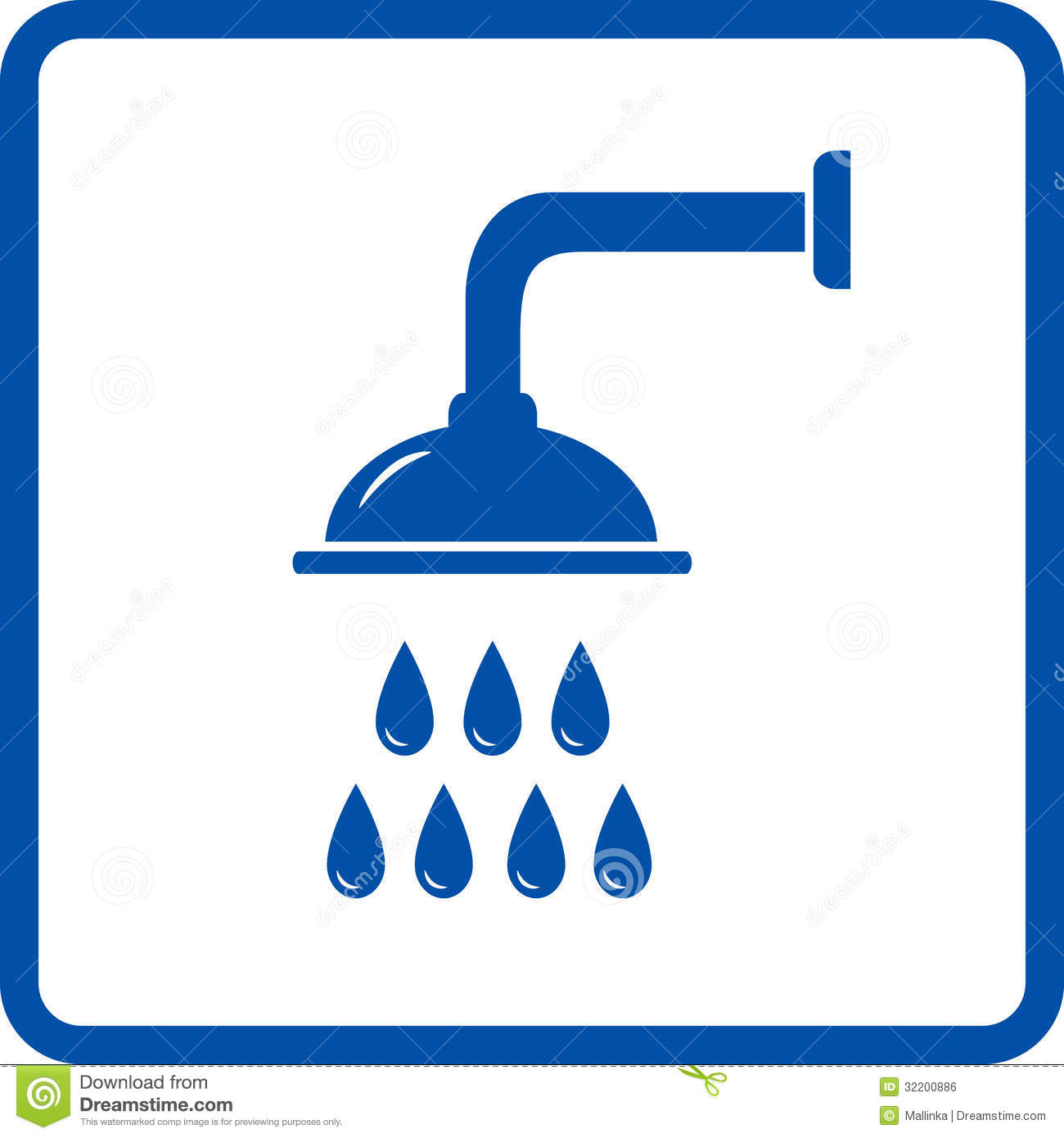 Isolated Shower Head Royalty Free Stock Image   Image  32200886