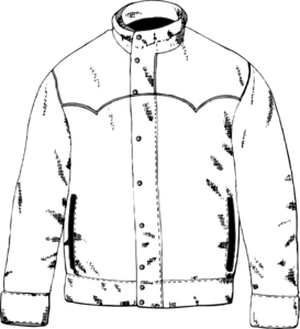 Jacket Outline Clip Art At Clker Com   Vector Clip Art Online Royalty