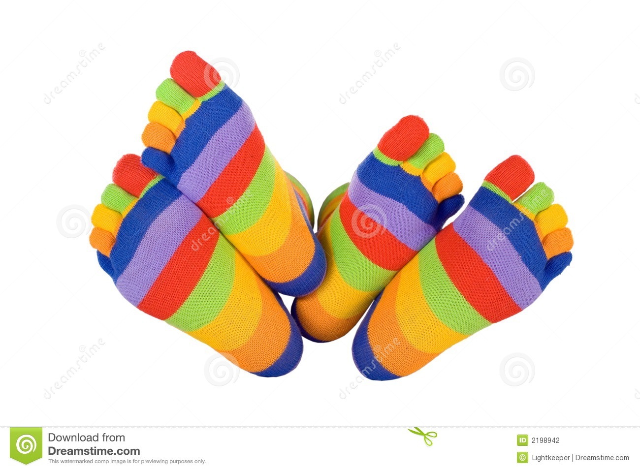 Man And Woman Feet In Funny Socks Touching  Isolated    Concept For