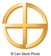 Native Spirituality Symbol   Golden Medicine Wheel Symbol Of