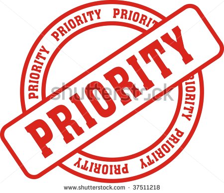 Red Stamp With The Word Priority Stock Vector 37511218   Shutterstock