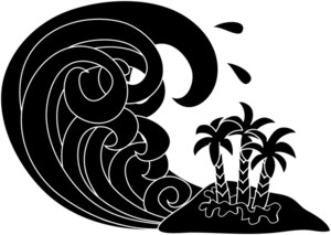 Tsunami Clipart Image   Clip Art Illustration Of A Tsunami Raging Onto