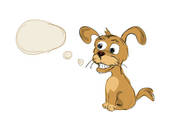 Wink Cute Puppy Mascot Animal Character Design Series Illustrations