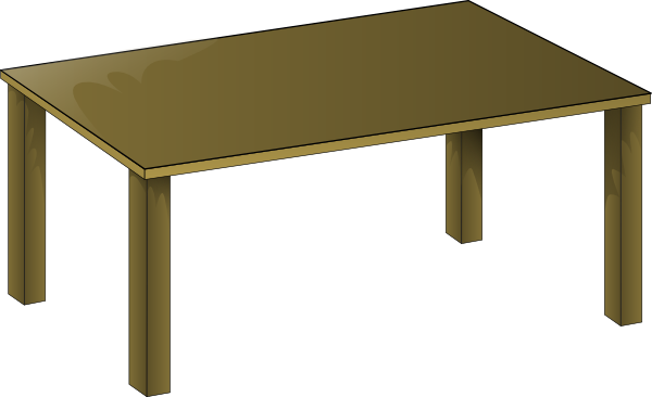 Wooden Table Clip Art At Clker Com   Vector Clip Art Online Royalty