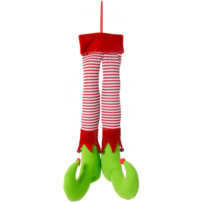 20 Plush Hanging Elf Legs  Red   White Striped  Lf82231legs    