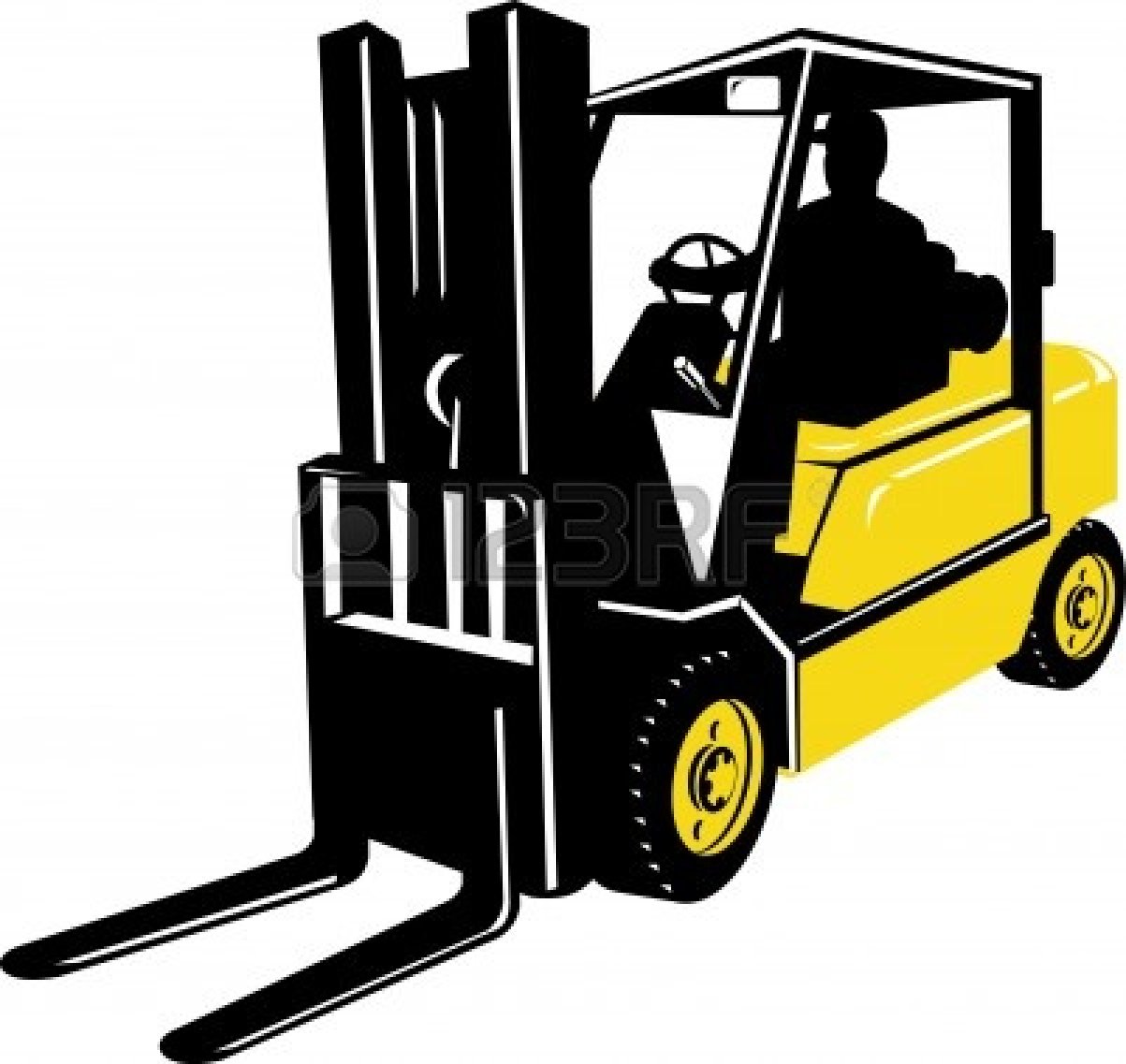 23 Forklift Cliparts
