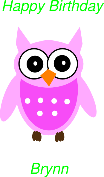 Birthday Owl Clip Art At Clker Com   Vector Clip Art Online Royalty    