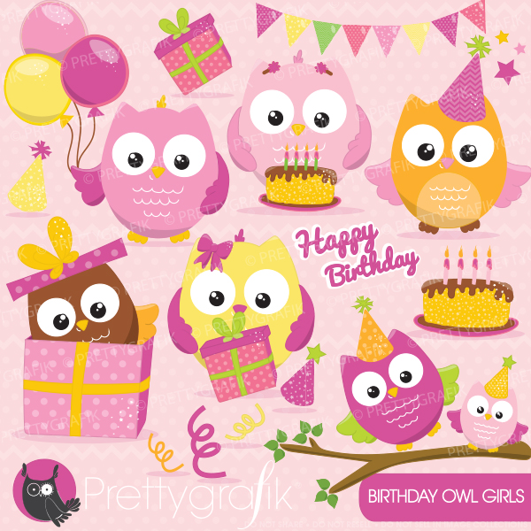 Birthday Owls Clipart Birthday Owls Clipart     0 99    