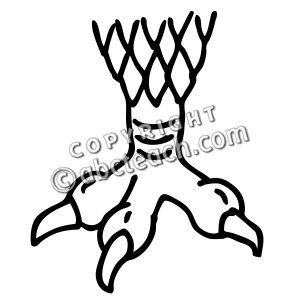 Clip Art  Monster Claws And Paws 3 B W   Preview 1