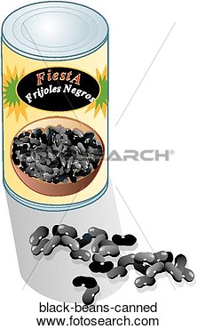 Clipart Of Black Beans Canned Black Beans Canned   Search Clip Art
