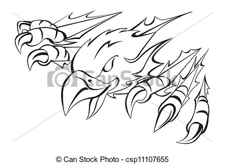 Clipart Vector Of Eagle Claw Csp11107655   Search Clip Art