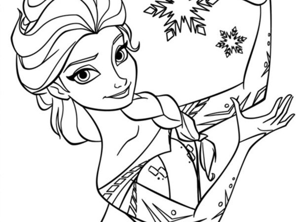 Elsa Frozen Coloring Page 02 600x450 The Printable Lab   Coloring
