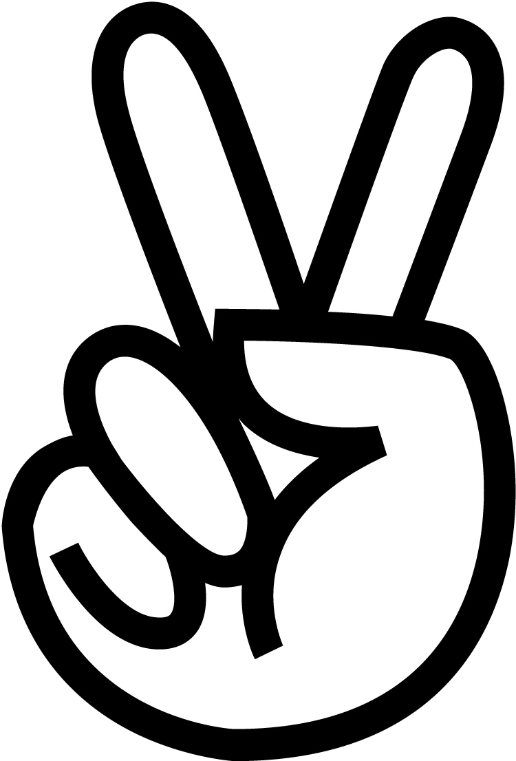 Hand Peace Sign Clipart Atqobebtm Jpeg
