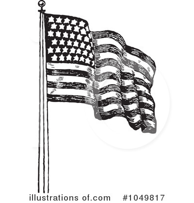Humanities Clip Art  American Flag Clip Art Black