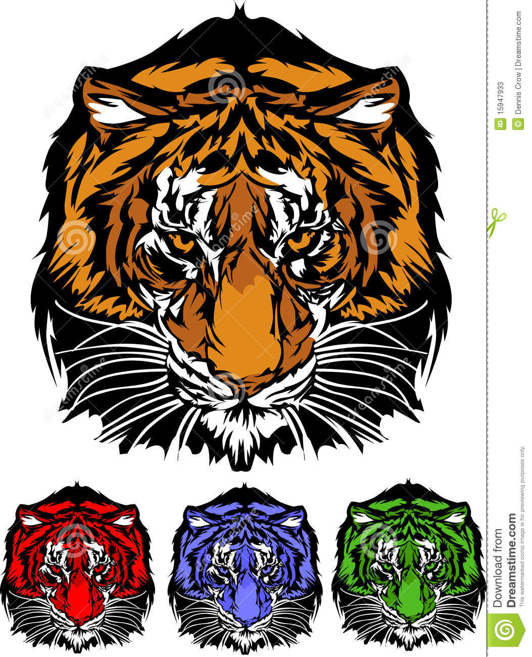 More Similar Stock Images Of   Tiger Head Graphic Mascot Logo