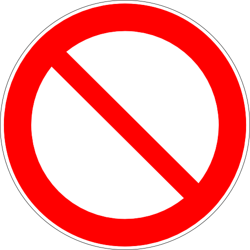 Not Allowed Sign Clipart Download