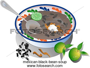 Of Mexican Black Bean Soup Mexican Black Bean Soup   Search Clipart