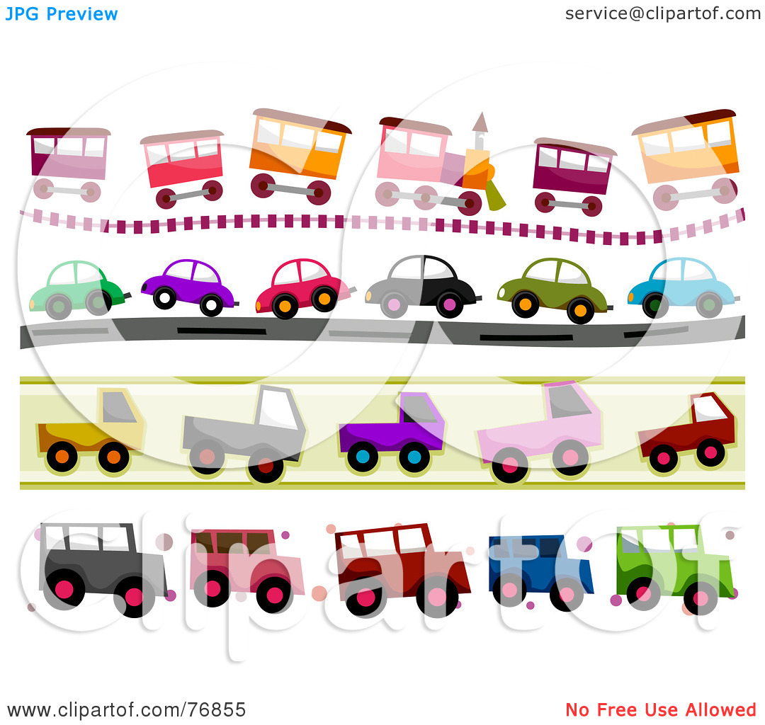 Royalty Free  Rf  Clipart Illustration Of A Digital Collage Of Train