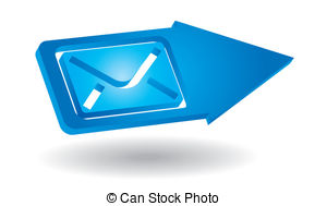 Send Message Abstract E Mail Icon With Arrows