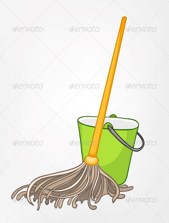 Tags For This Item  Art Besom Broom Brush Bucket Cartoon Clean