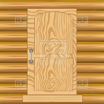 Wooden Door In House From Tree 91184 Download Royalty Free Vector    