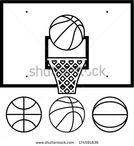 Basketball Backboard Clipart Basketball Net Backboard