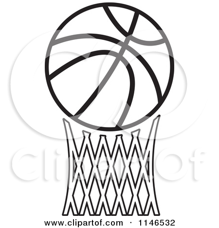 Basketball Court Clipart Black And White 1146532 Black And White    