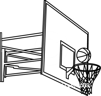 Basketball Hoop Clipart Black And White   Clipart Panda   Free Clipart    