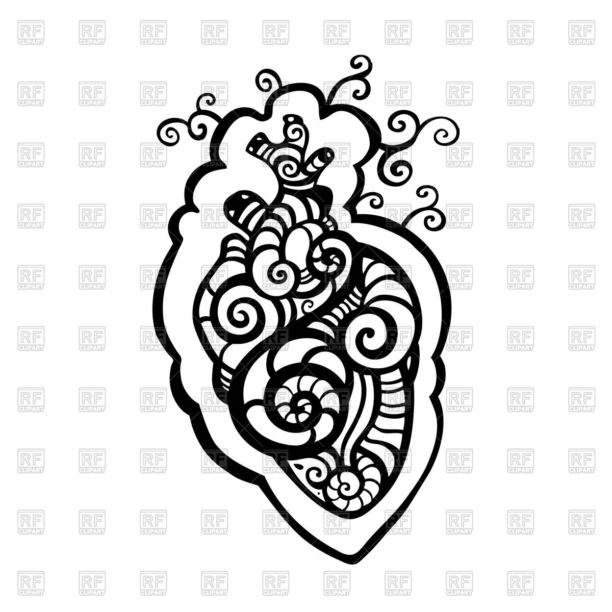 Decorative Heart 51489 Download Royalty Free Vector Clipart  Eps