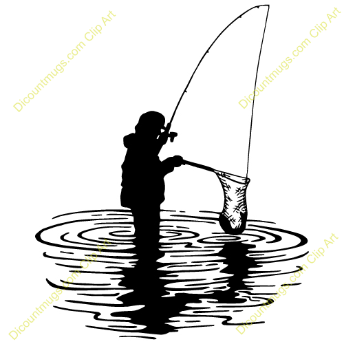 Fisherman In Boat Silhouette Clip Art Fisherman Silhouette Clip Art