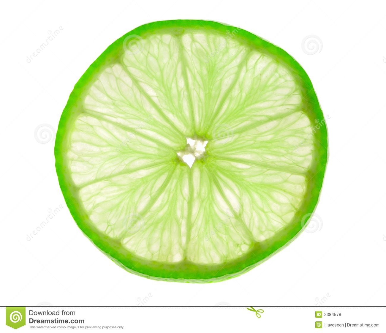 Half Lime Clipart Lime Slice On A Bright White