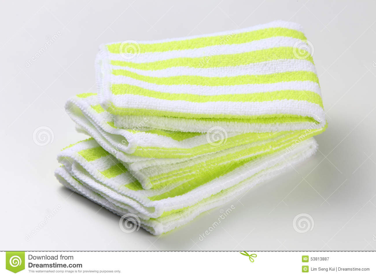 Hand Towel On The White Background