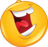 Laughing Out Loud Emoticon   Royalty Free Clip Art