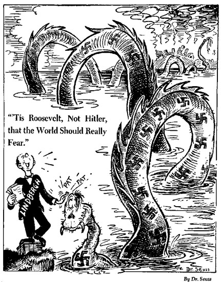 Lend Lease Act 1941 Cartoon Cartoon By Dr  Seuss Making