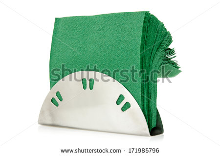 Napkin Dispenser Clipart Table Napkin Holder With Green