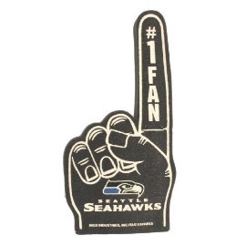 Nfl Seattle Seahawks  1 Fan Foam Finger Navy   Seattle Seahawks