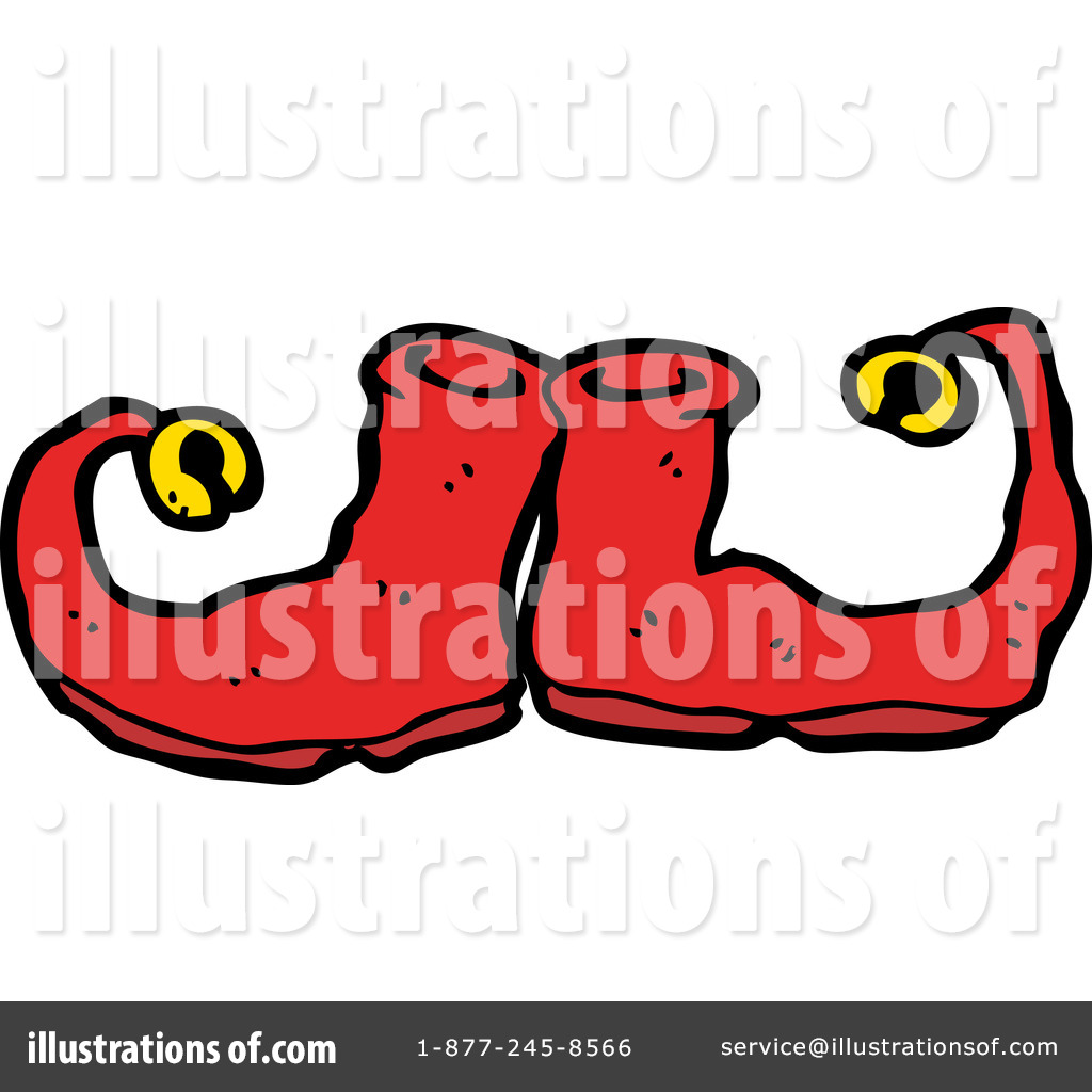Royalty Free  Rf  Elf Shoes Clipart Illustration By Lineartestpilot