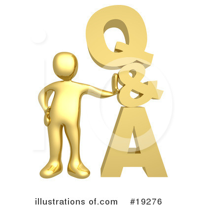 Royalty Free  Rf  Questions And Answers Clipart Illustration  19276 By