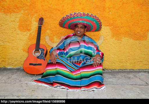 Sombrero Clipart Friendly And Happy Mexican Man