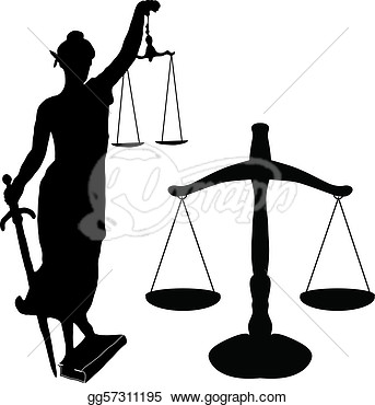 Stock Illustration   Justice Statue And Libra  Clipart Gg57311195