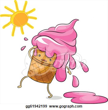 Stock Illustration   Melting Ice Cream  Clipart Gg61942199