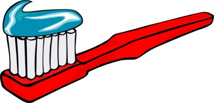 Toothbrush With Toothpaste Clip Art Vector Free Vector Images    