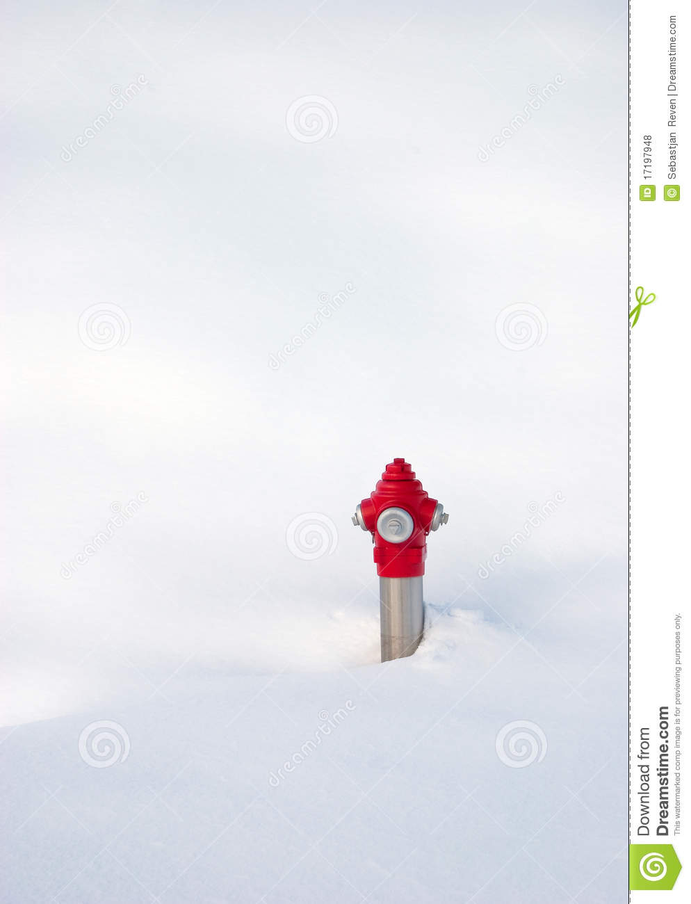 Fire Hydrant In Fresh Snow Royalty Free Stock Photos   Image  17197948