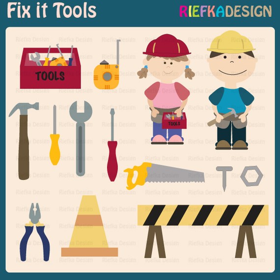 Items Similar To Fix It Tools Clipart On Etsy