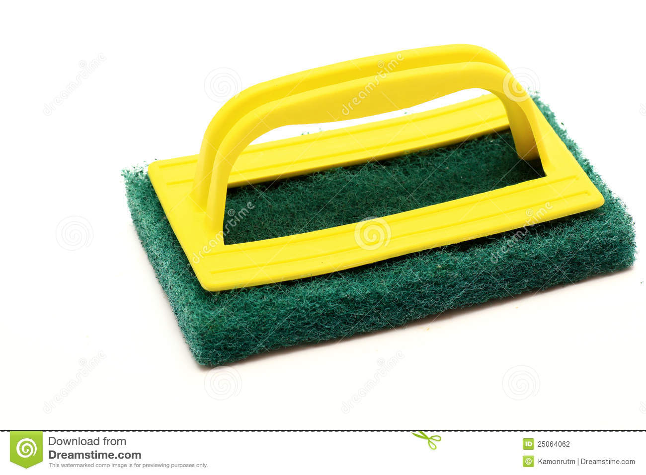 Scotch Bright Color Green For Cleaning Stock Photography   Image