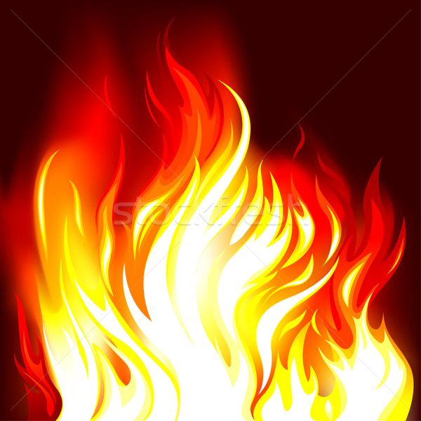 Stock Photo   Stock Vector Illustration   Fire Flames Background