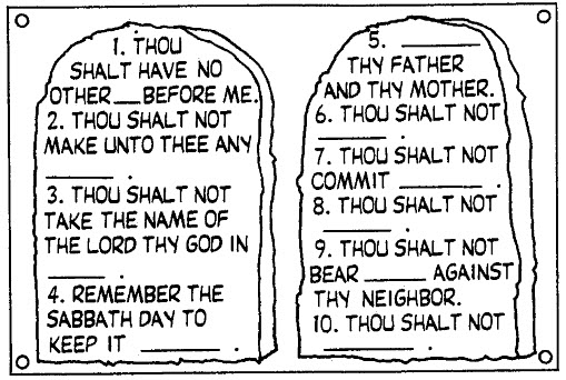 Ten Commandments Fill In The Blank Lds Jpg